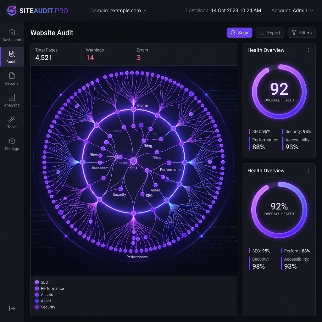 FixRank AI Website Audit Dashboard Preview